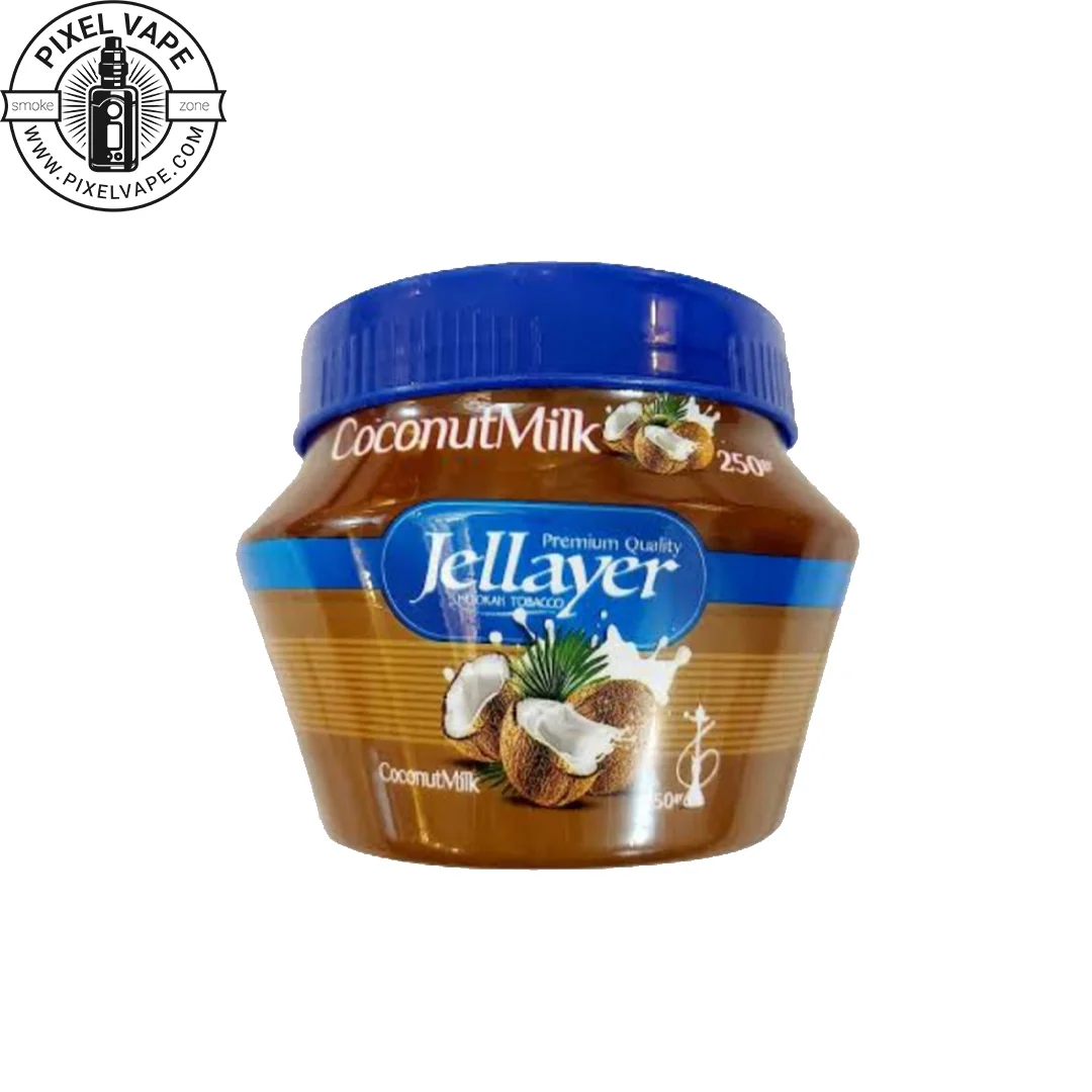تنباکو جلایر شیر نارگیل 250 گرمی در بسته بندی سطلی - JELLAYER TOBACCO COCONUT MILK 250g تنباکو جلایر شیر نارگیل 250 گرمی در بسته بندی سطلی - JELLAYER TOBACCO COCONUT MILK 250g