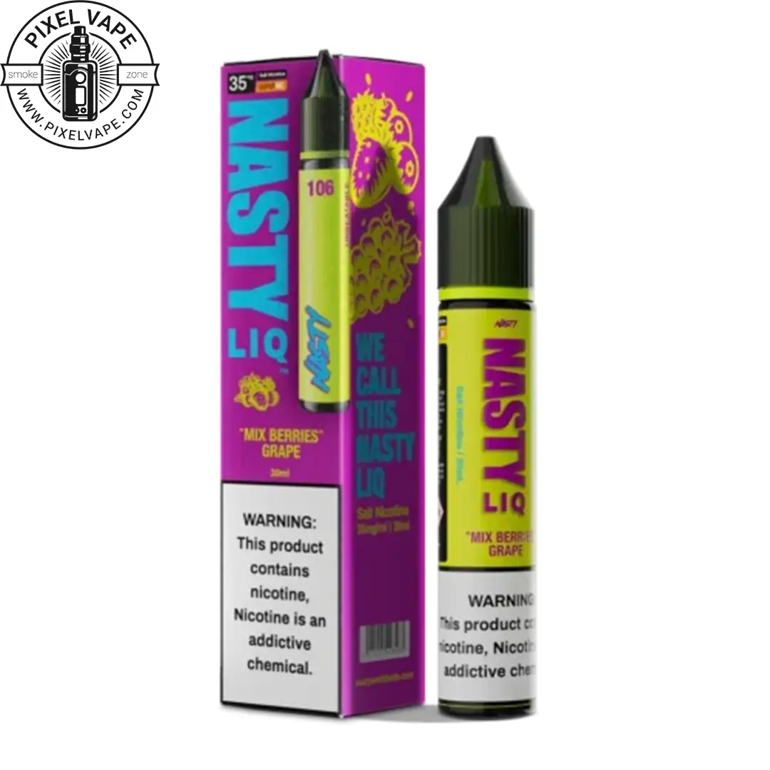 سالت میکس توت انگور نستی 35 میلی گرم نیکوتین سالت میکس توت فرنگی انگور نستی 35 میلی گرم نیکوتین