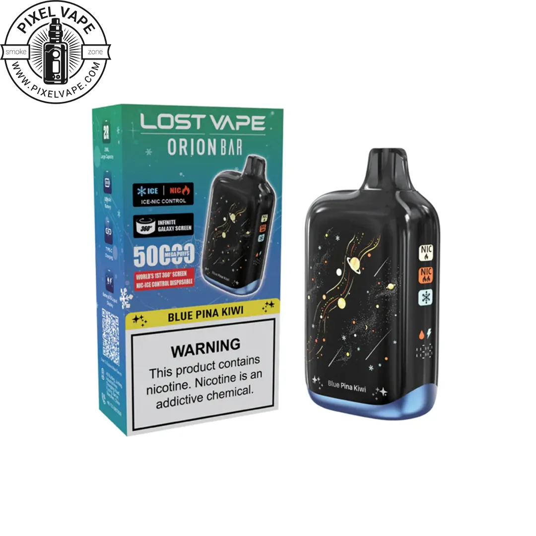 Lost Vape 50000 Puffs Blue Pina Kiwi Pod - پاد یکبار مصرف لاست ویپ 50000 پاف بلوبری آناناس کیوی (قابل شارژ) Lost Vape 50000 Puffs Blue Pina Kiwi Pod - پاد یکبار مصرف لاست ویپ 50000 پاف بلوبری آناناس کیوی (قابل شارژ)