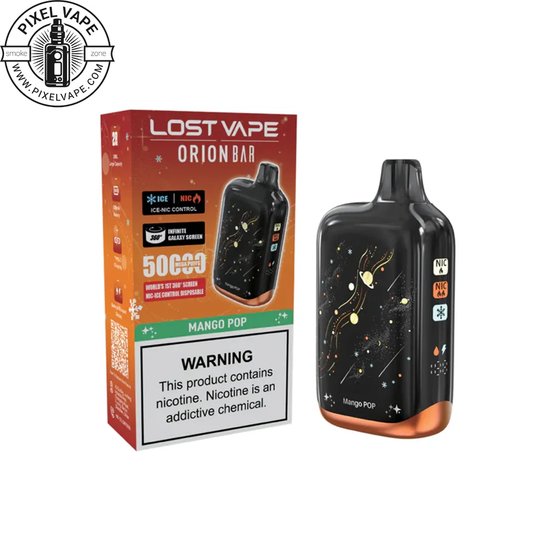Lost Vape 50000 Puffs Mango POP Pod - پاد یکبار مصرف لاست ویپ 50000 پاف انبه (قابل شارژ) Lost Vape 50000 Puffs Mango POP Pod - پاد یکبار مصرف لاست ویپ 50000 پاف انبه (قابل شارژ)