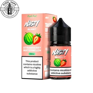 سالت نستی توت فرنگی هندوانه جدید - Strawberry Watermelon Nasty Salt Burst Series، سالت توت فرنگی هندوانه نستی جدید